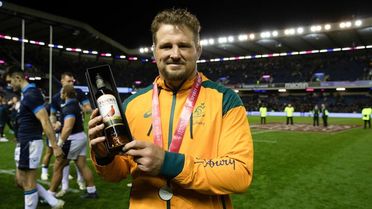 Australia skipper James Slipper scored their only try, and was named player of the match 