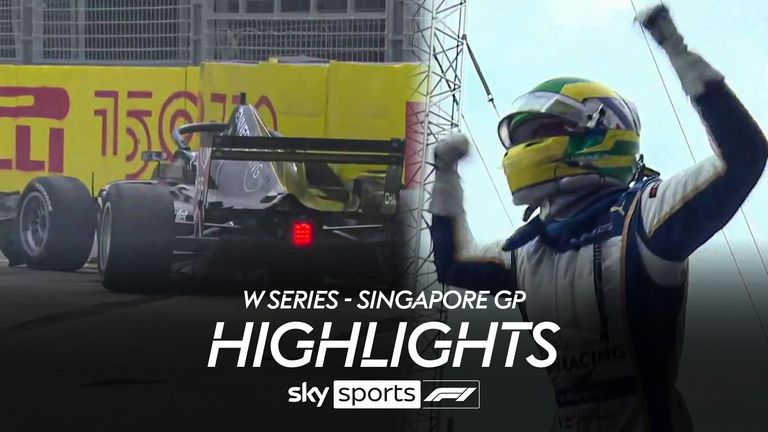 Highlights of the W Series race from the Marina Bay Circuit, Singapore.