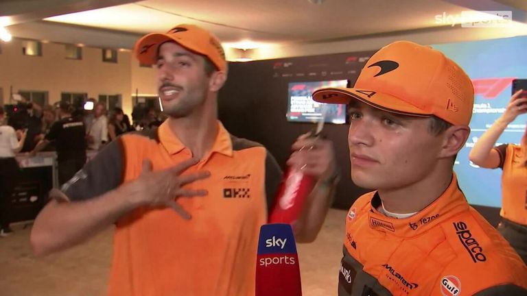 Lando Norris and Daniel Ricciardo say it is getting emotional ahead of Ricciardo's departure from McLaren, but they still plan to see each other