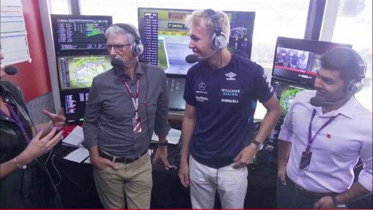 Alex Albon a rejoint Sky Sports F1 au Brésil pour discuter de la raison pour laquelle Sargeant était dans la voiture Williams