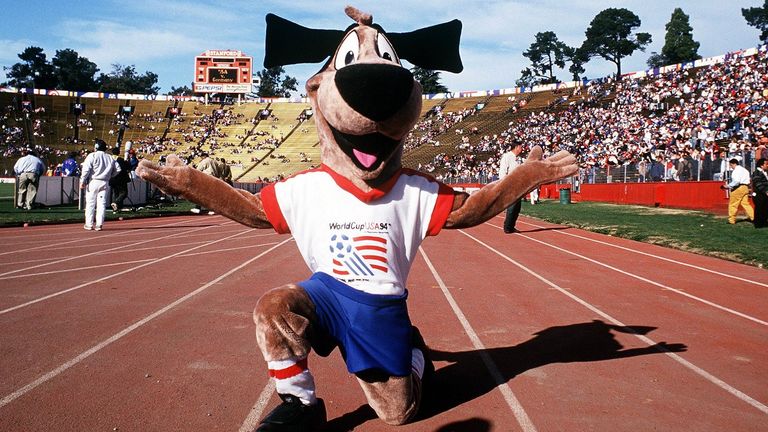 Die USA sind auf den Hund gekommen. Striker hiess das Maskottchen der WM 1994.
