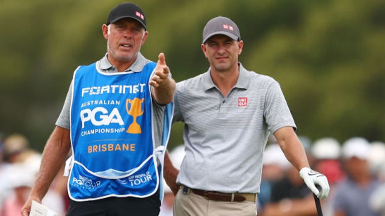 Adam Scott overcame a stressful hunt for his golf clubs to lead the pack early on.