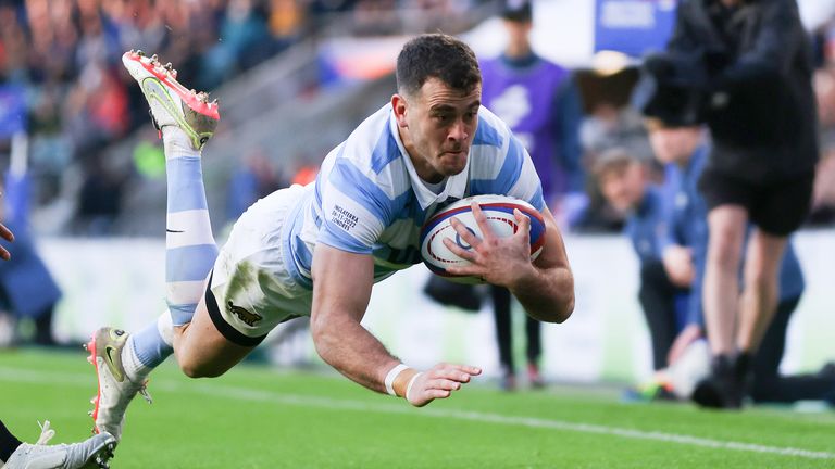 Boffelli dived over for Argentina's first try after a lovely passing move