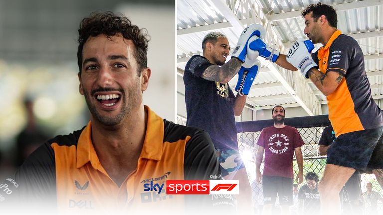 UFC fan Daniel Ricciardo got into the Octagon with former UFC lightweight champion Charles Oliveira, as he discusses the end of his time with McLaren.
