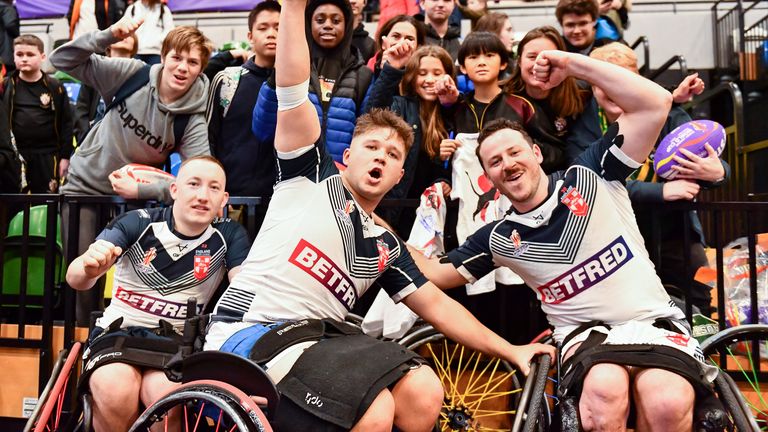 Les performances de l'Angleterre à la Coupe du monde ont contribué à faire découvrir à un tout nouveau public la ligue de rugby en fauteuil roulant