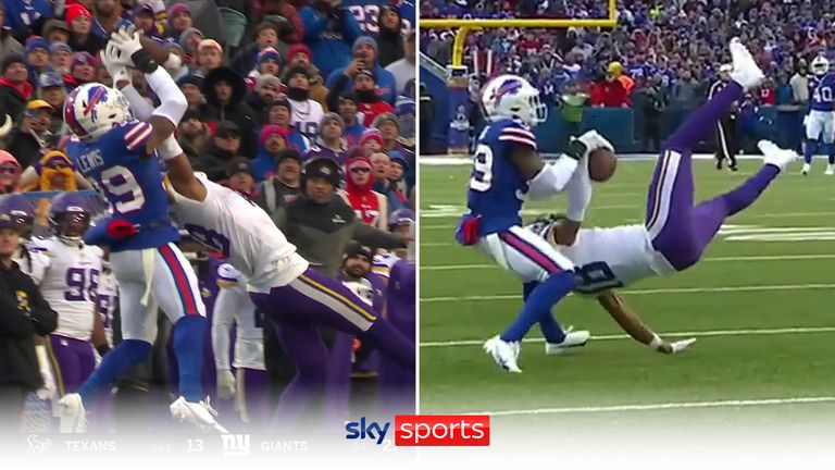 Justin Jefferson pulled in an incredible one-handed catch on fourth down for the Minnesota Vikings against the Buffalo Bills as they went on to win in an overtime thriller.