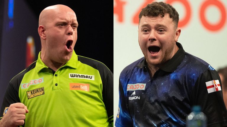 Michael van Gerwen and Josh Rock will collide in the opening round of the World Grand Prix at the Morningside Arena in Leicester