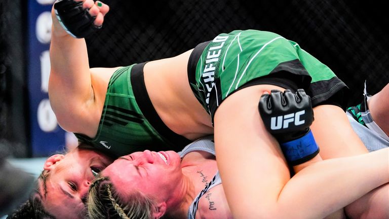 The British fighter was quickly taken down by Blanchfield