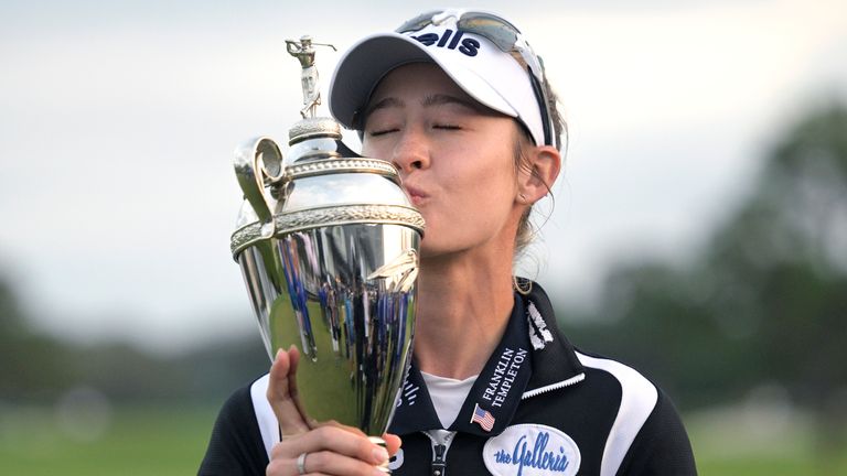 Nelly Korda is back on top of the world after winning the LPGA Pelican Women's Championship