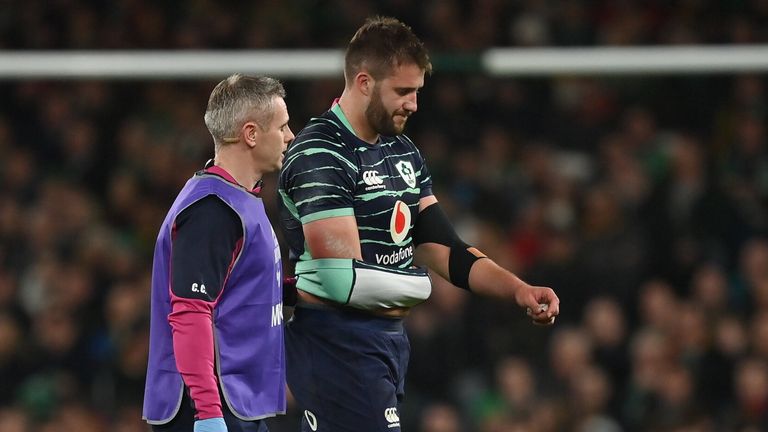 Ireland lost centre Stuart McCloskey to an arm injury, having already lost Robbie Henshaw from the squad on Friday