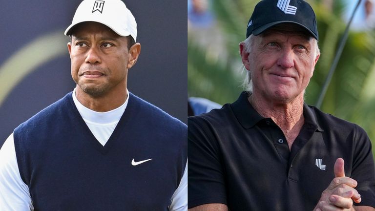  Tiger Woods has called for Greg Norman to leave LIV Golf