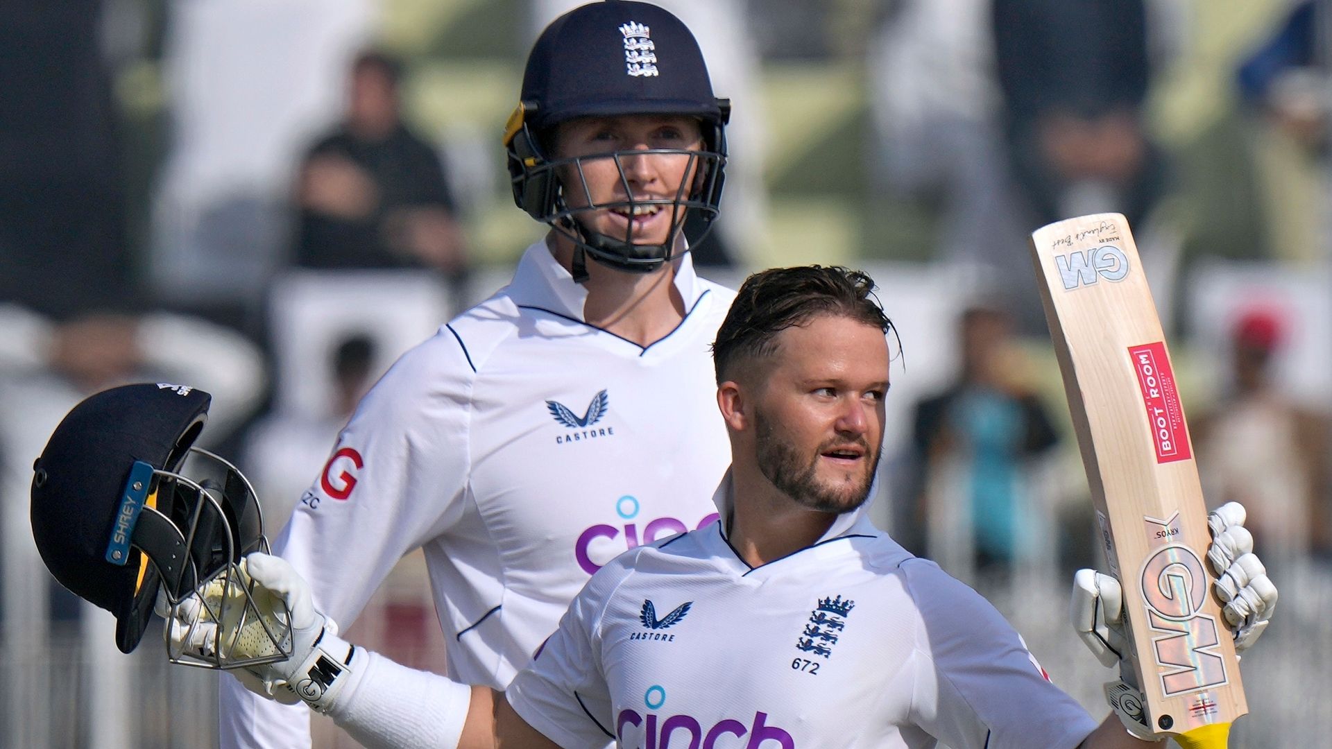 Brilliant England pass 500 on historic day one in Pakistan