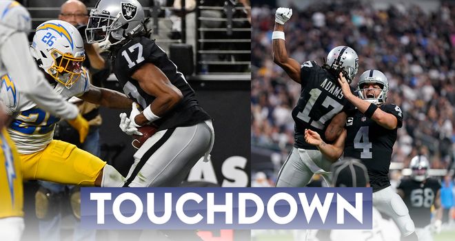 Carr-Adams connection rallies Raiders past Chargers 27-20