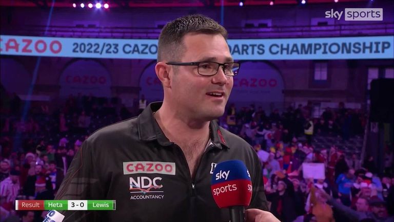 Damon Heta was thrilled after his comprehensive victory over Adrian Lewis saw him book his place in the third round