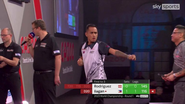 Ilagan took out this 116 checkout during his encounter with Rodriguez.