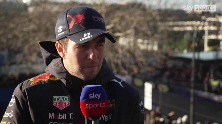 Red Bull's Sergio Perez says he's not worried about the hiring of Daniel Ricciardo as the team's third driver and says the Aussie will contribute a lot to the team next season.