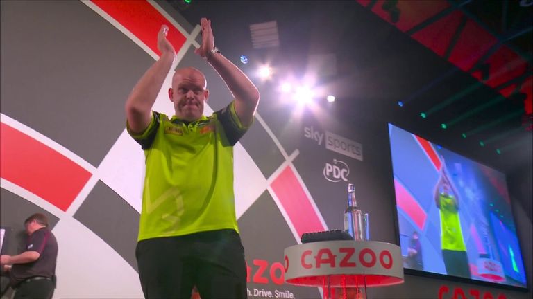 The Dutchman made a spine-tingling entrance at Ally Pally