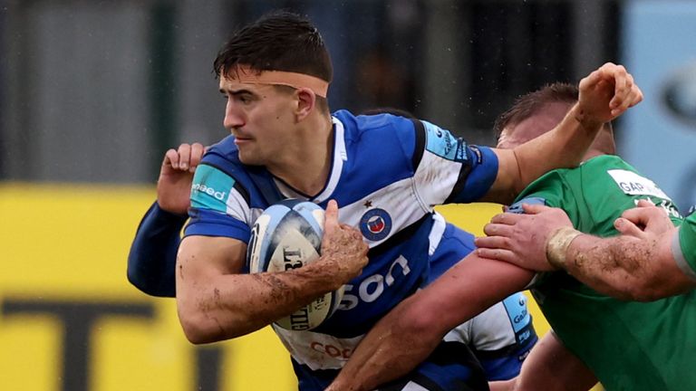 Orlando Bailey carries the ball for Bath (Photo: Steven Paston/PA Wire/PA Images)
