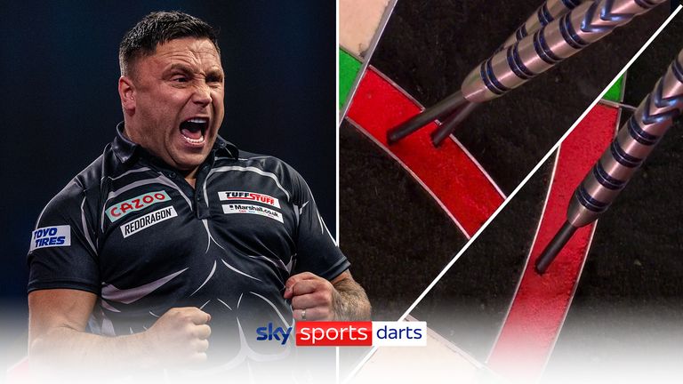 Gerwyn Price memenangkan pertandingan dengan checkout 128 dan memenangkan pertandingan 4-0 melawan Raymond van Barneveld