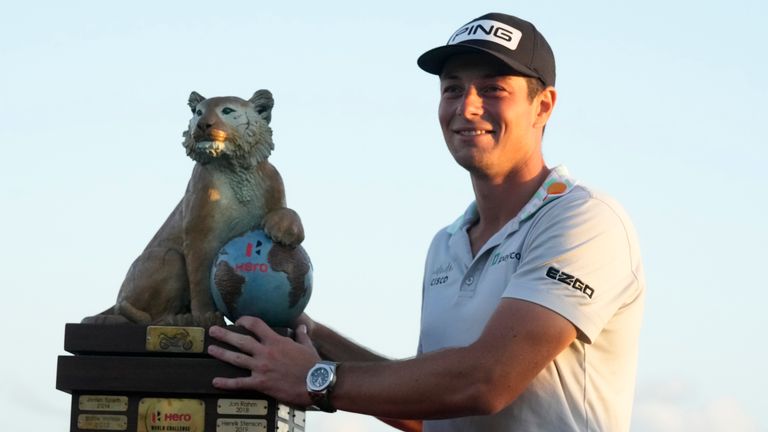 Norway's Viktor Hovland won the Hero World Challenge for the second year in a row 