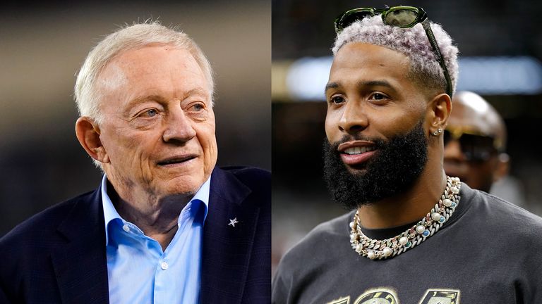 Dallas Cowboys owner Jerry Jones has been pursuing the signature of free agent receiver Odell Beckham Jr