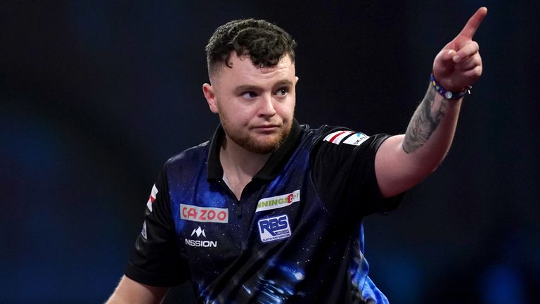 Josh Rock was denied a first PDC European Tour title by Jonny Clayton after thrashing Michael van Gerwen in the semi-finals