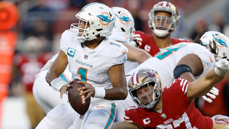 Highlights of the Miami Dolphins against the San Francisco 49ers from Week 13 of the NFL season