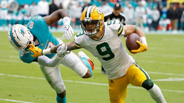 Green Bay Packers vs Miami Dolphins highlights from Week 16 of the NFL season.