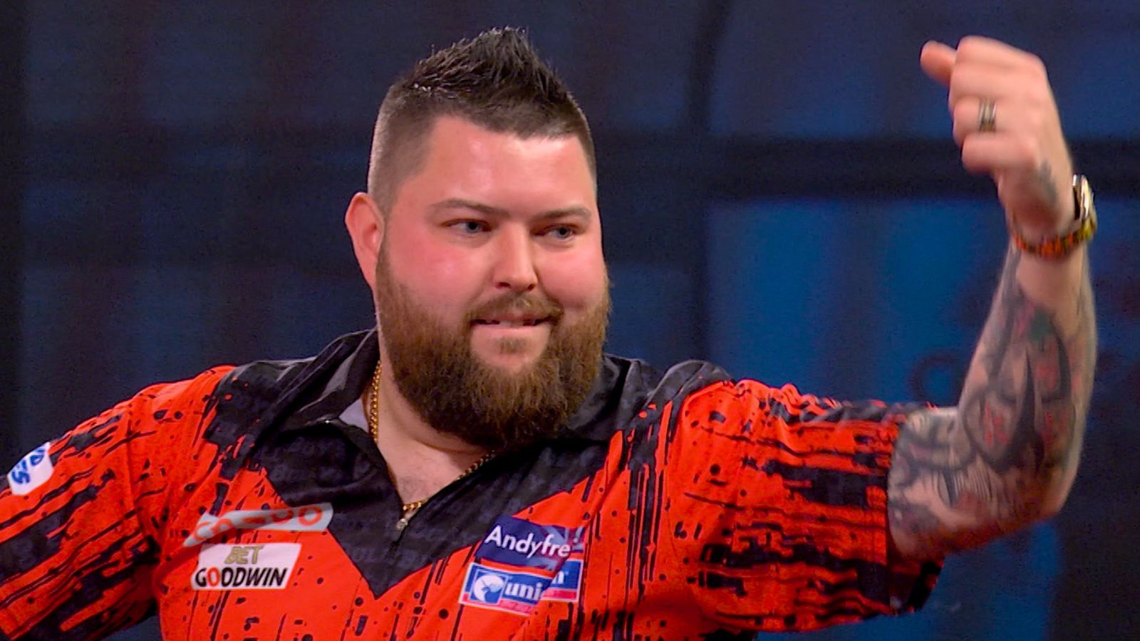 Michael Smith: World champion gets off to winning ways at Bahrain Darts Masters as all eight PDC stars progress