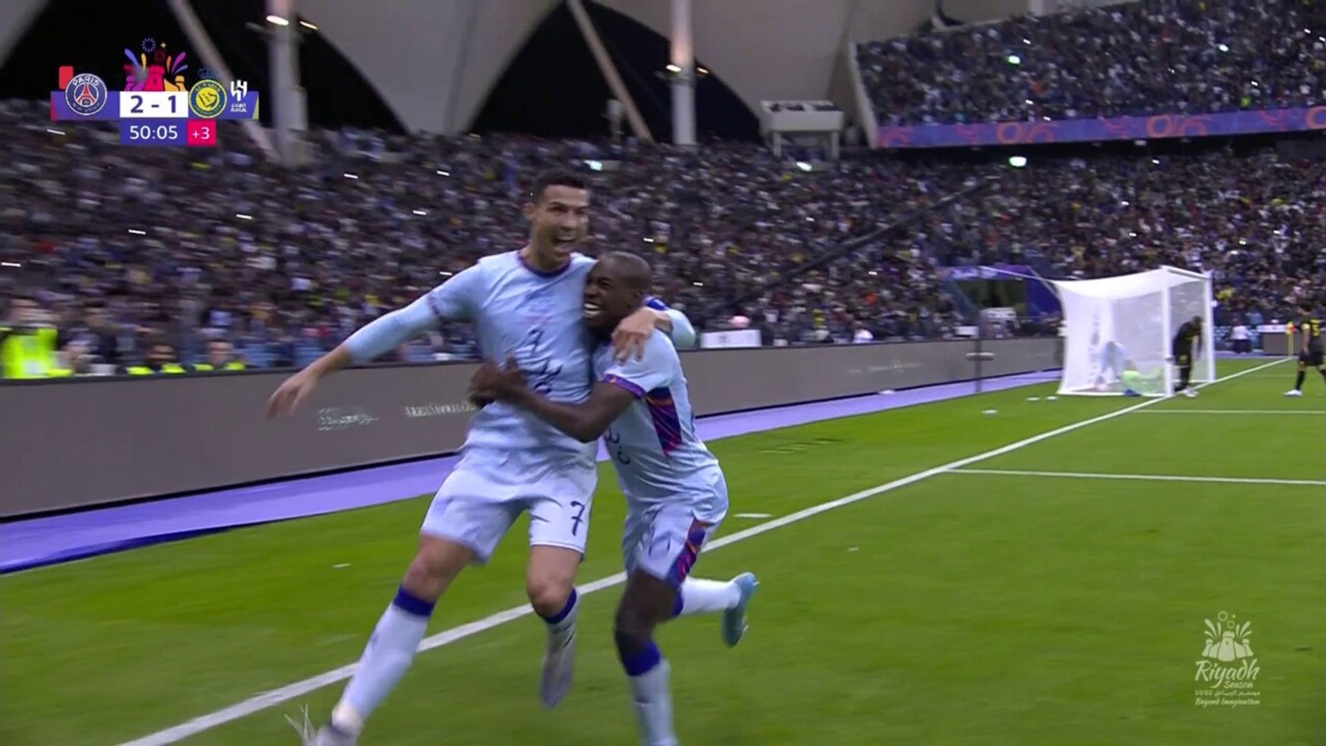 Ronaldo fires home his second goal against PSG!