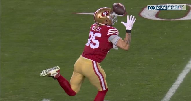 George Kittle pulls off circus catch to lead 49ers past Cowboys