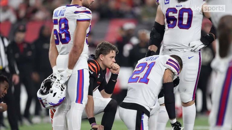 Mike Florio and Peter King react to the cardiac arrest suffered on the field by Damar Hamlin on Monday night, saying a rescheduling of the game between the Bills and Bengals 'does not matter' in light of his critical condition in hospital