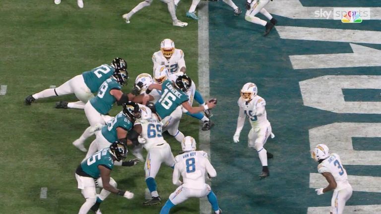 Jacksonville Jaguars menempatkan diri mereka di ambang comeback yang menakjubkan setelah touchdown Christian Kirk diikuti dengan penalti kontroversial pada Joey Bosa memberi mereka posisi sempurna untuk konversi dua poin. 