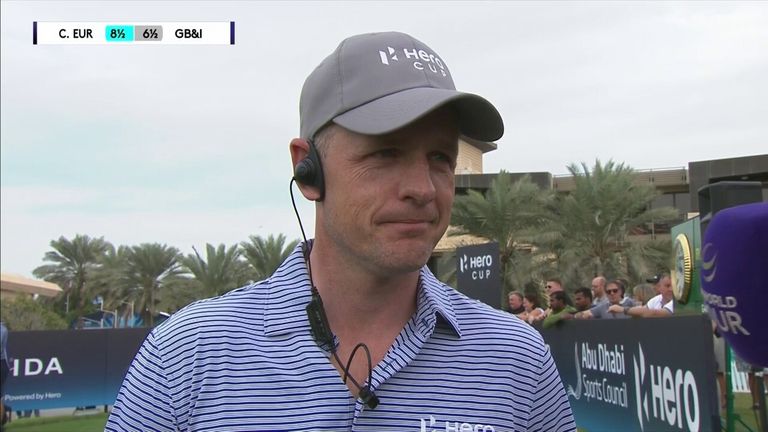 Luke Donald praised the Champion's Cup sessions as an experience 