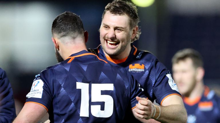 Edinburgh celebrated their victory at full-time despite losing their home last-16 tie
