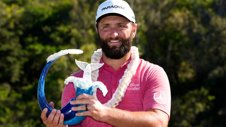 Jon Rahm pulled off an unlikely triumph at the Tournament of Champions in Hawaii
