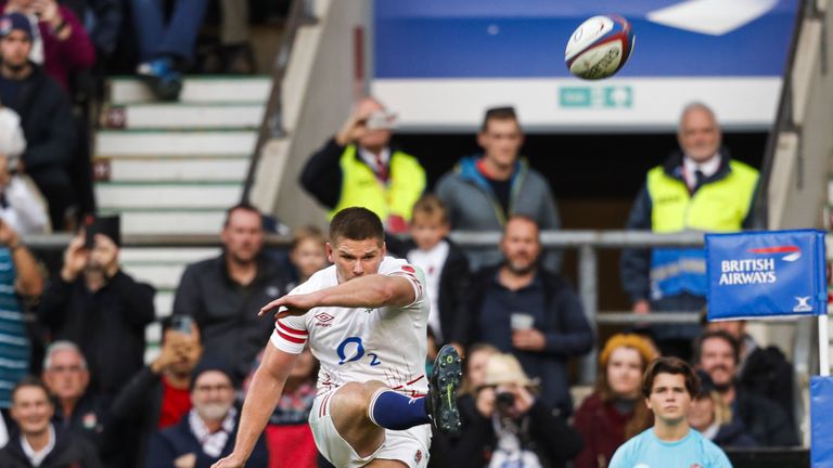 Accuracy within centimetres can be provided for the point at which penalty kicks from the likes Owen Farrell crossed the plane of touch