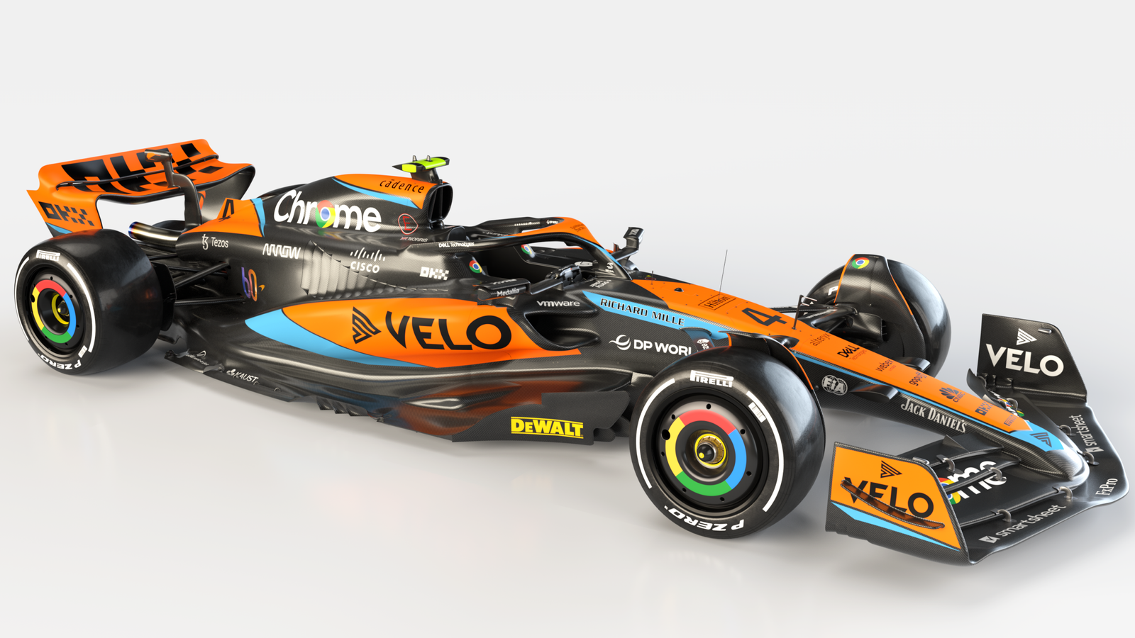 Lanzamiento de McLaren MCL60 Lando Norris y Oscar Piastri ayudan a