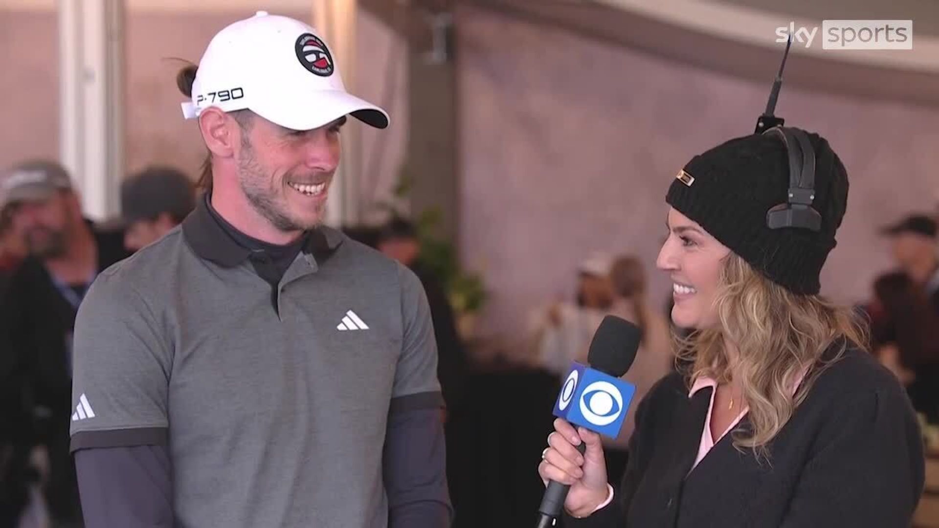 Bale: I have three replica golf holes at home!