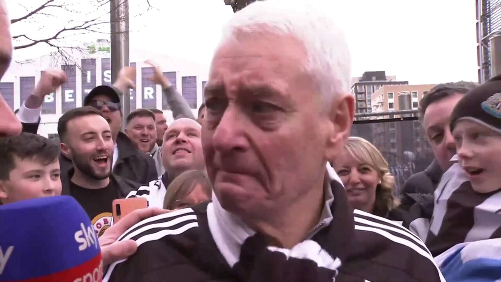 '60 years... it's in the blood!' | Emotional Newcastle fan in tears