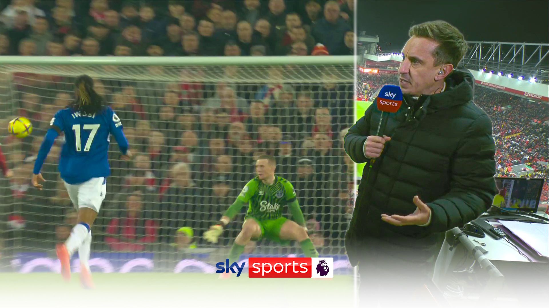 'I have no idea what he is doing!' | Neville on Pickford's howler against Liverpool