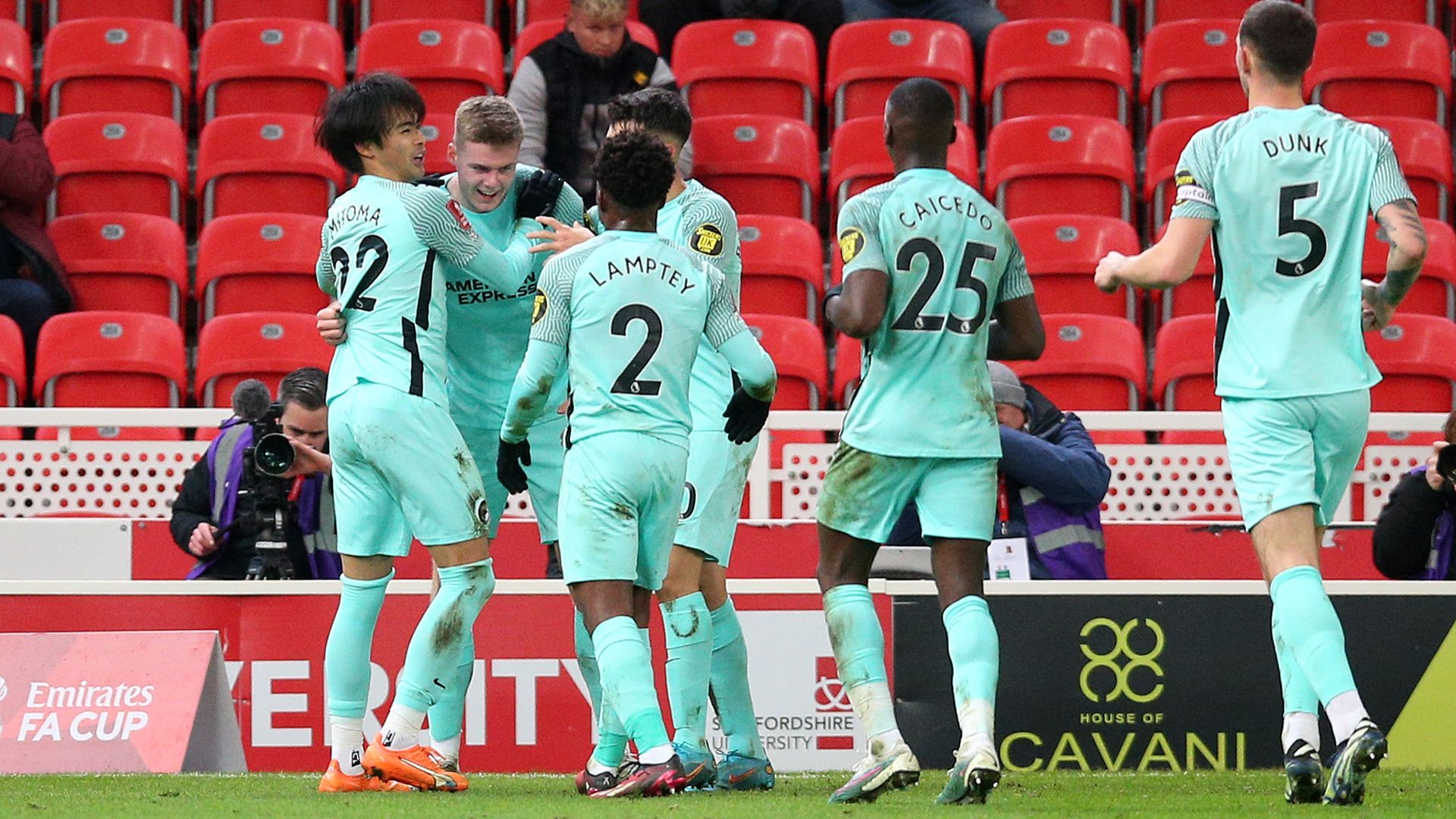 Brighton reach FA Cup QFs after Ferguson strike beats Stoke