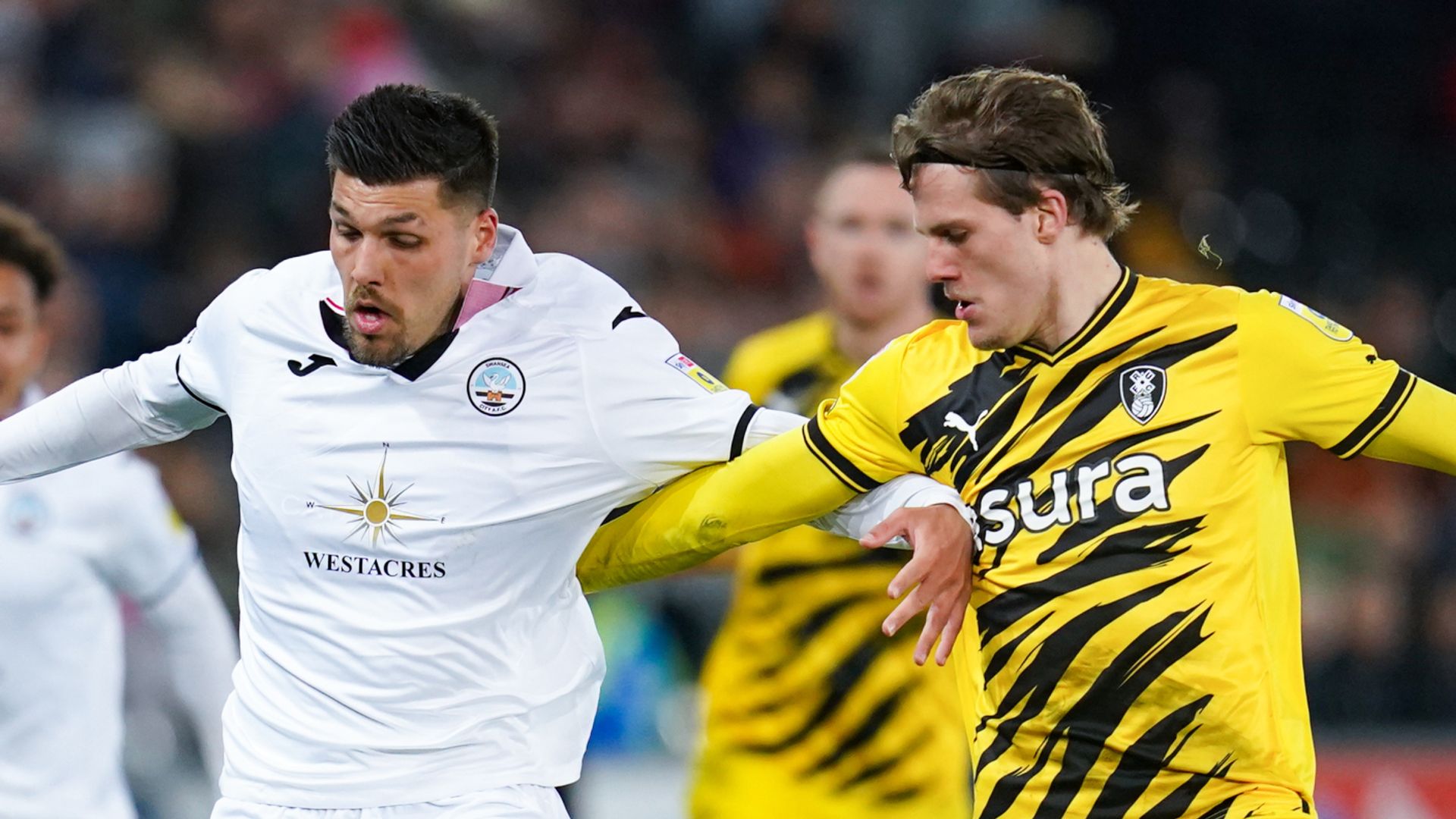 Ogbene hits back to earn Rotherham a point at Swansea