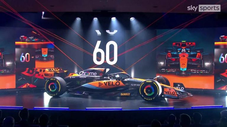 McLaren has unveiled its new MCL60 for the 2023 F1 season