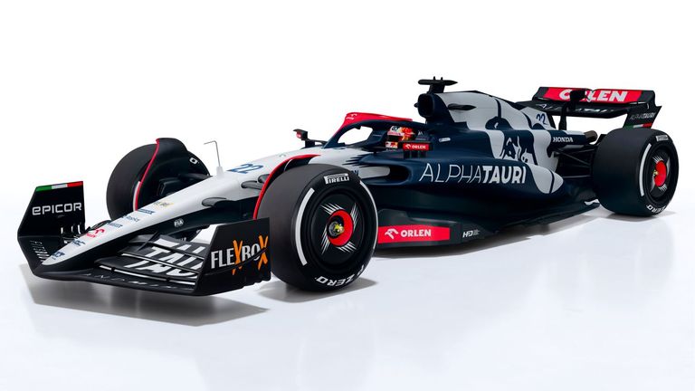AlphaTauri's AT04 livery features a new red look