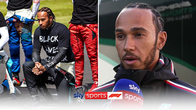 Mercedes driver, Lewis Hamilton says he will continue to use his voice to acknowledge social injustices despite FIA rules preventing drivers from making political statements.