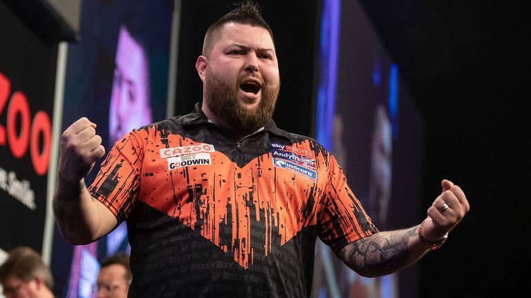 Michael Smith admitted it was a relief to open his Premier League account on Thursday, after laying down a marker to claim the spoils on Night Three in Glasgow