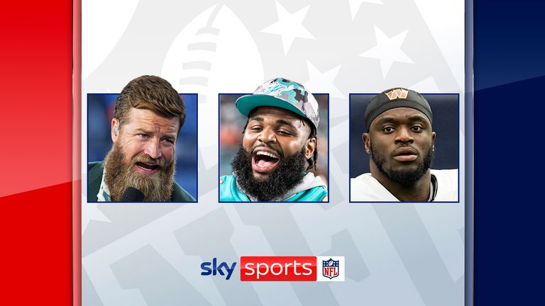Ryan Fitzpatrick, Christian Wilkins and Efe Obada will be part of Sky Sports' live coverage of Super Bowl LVII on Sunday February 12
