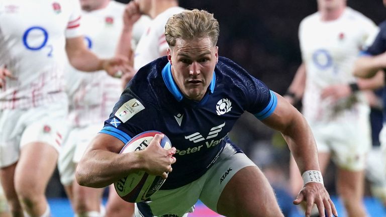 Duhan van der Merwe led the way for Scotland with two tries in the win over England