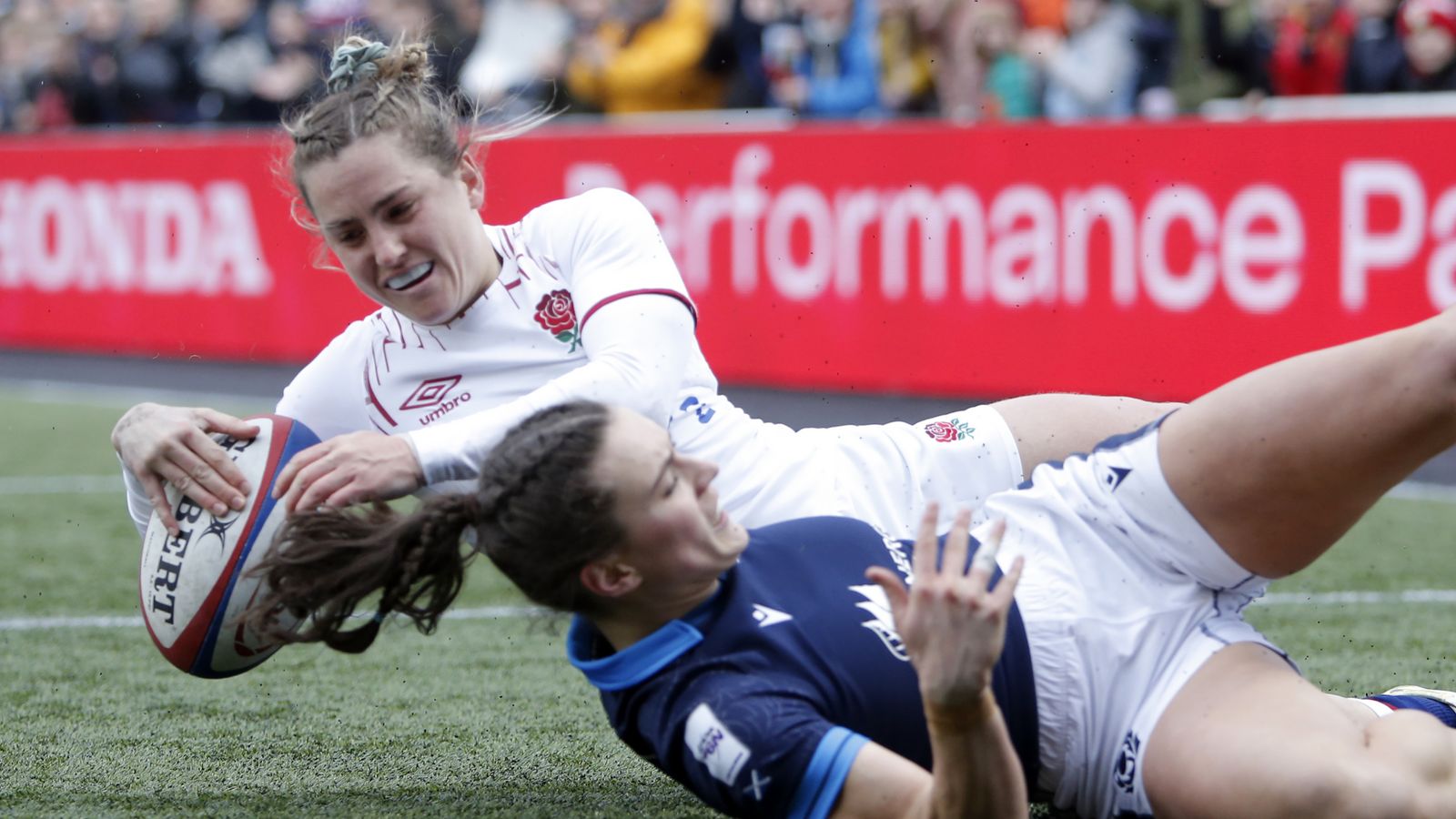 Women’s Six Nations: Ten-try England destroy Scotland 58-7 in Sarah Hunter’s farewell Red Roses Test
